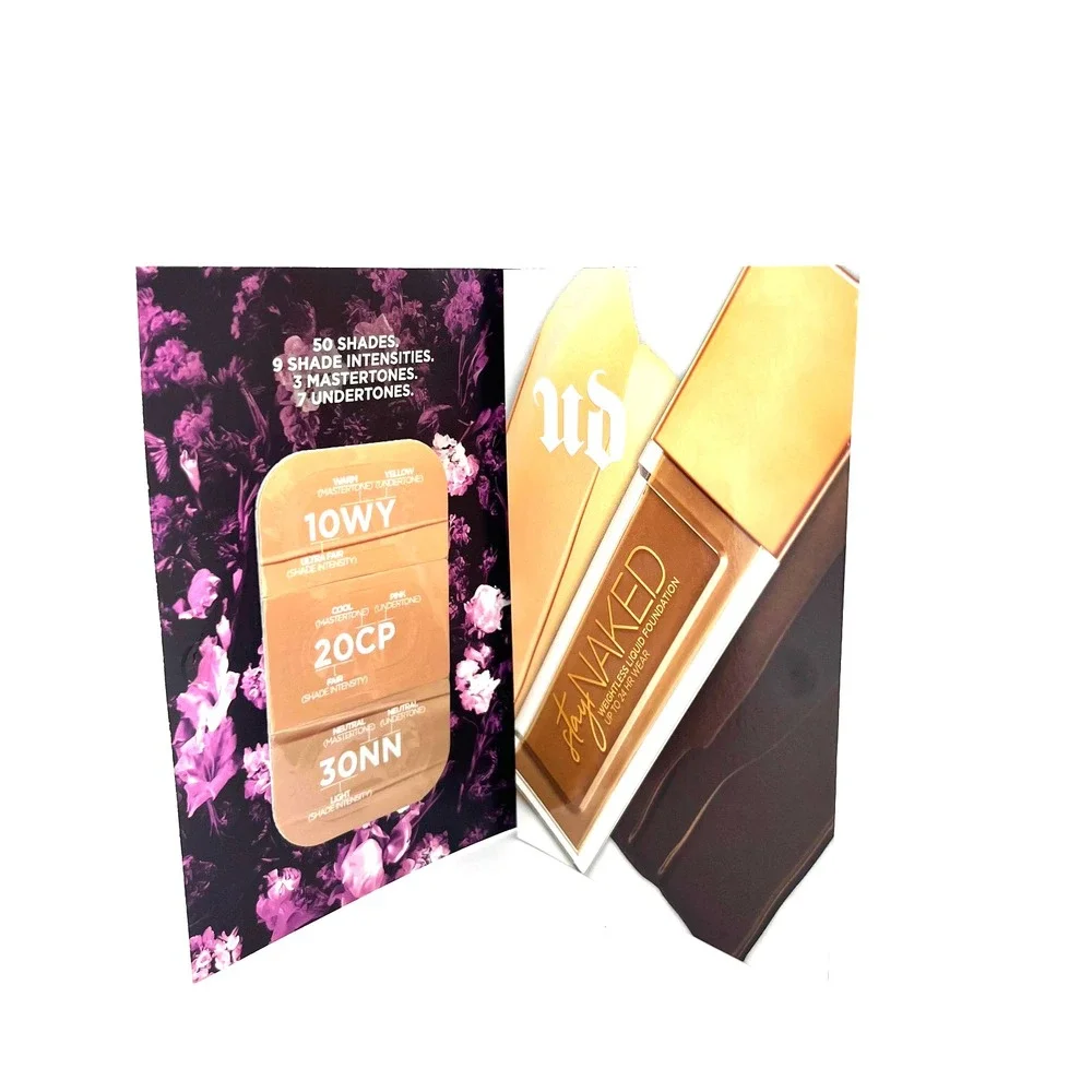 8 Urban Decay Weightless Liquid Foundation Samples 9 Shades Warm Cool‎ Neutral